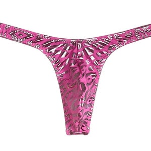 night fever4 cm thong | black pink leopard