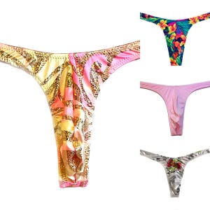 Men’s Large Assorted Super Slim Ed* Thong * Swimsuit