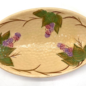 Vintage ovale serveerschaal, Wade Bramble, Engeland, MCM