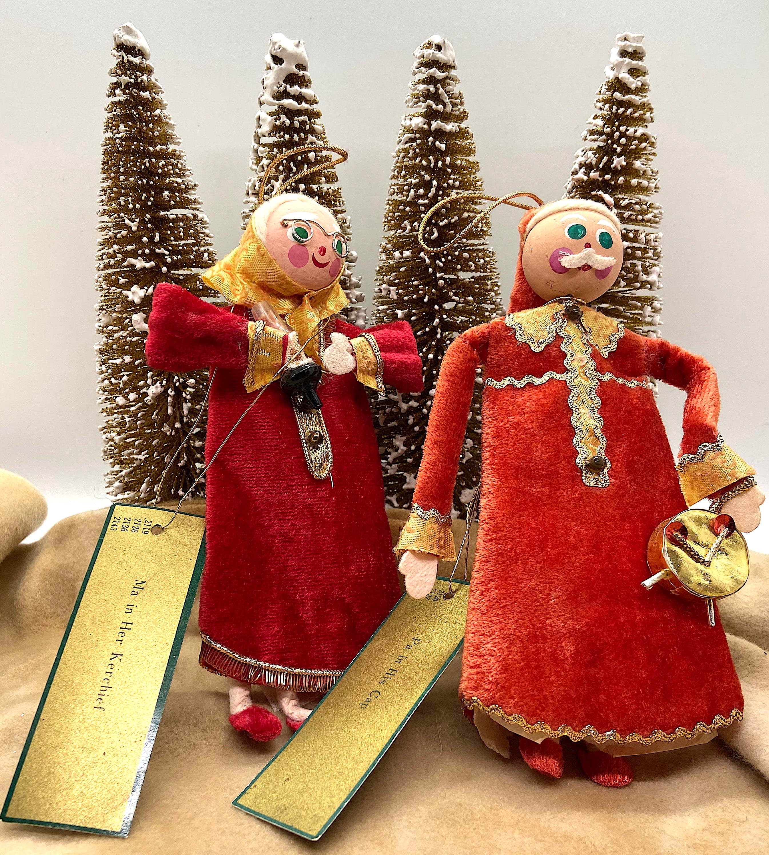 vintage ornament ୨୧ * ホワイト シープ mama
