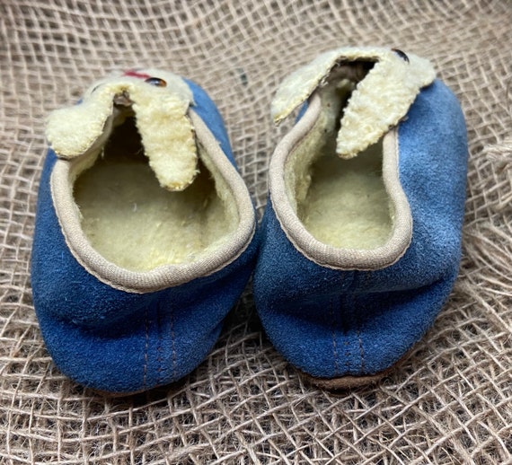 Vintage Children’s Slippers,Moccasins Rabbit, Bun… - image 6