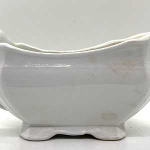 Antique Ironstone Gravy Sauce Boat, Alfred Meakin, Made in England ,Victorian, Circa 1899, Serving Piece, Farmhouse Kitchen, Dining