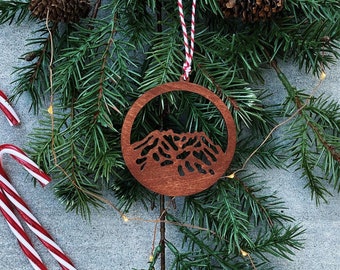 Mt. Saint Helens - Washington - Wooden Ornament, Hiker Gift, Climber Gift, Christmas Ornament, Nature Lover, Mountain Souvenir