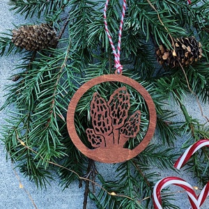 Morel Mushroom - Wooden Ornament, Fungi, Forager Gift, Morel Mushrooms, Nature Lover, Mushroom Hunter Gift