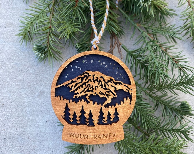 Mount Rainier National Park Ornament Etsy
