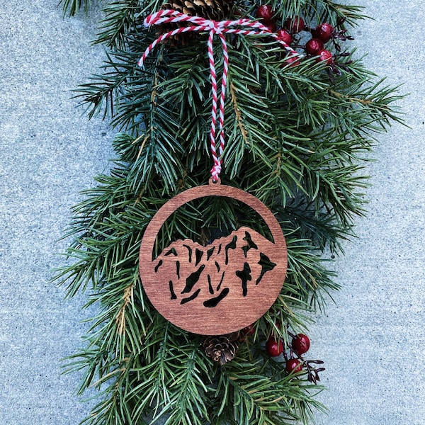 Huron Peak - Colorado - Wooden Ornament, Hiker Gift, Climber Gift, Christmas Ornament, Nature Lover, Mountain Souvenir