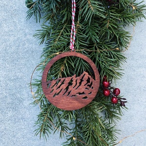 The Flatirons - Colorado - Wooden Ornament, Hiker Gift, Climber Gift, Christmas Ornament, Nature Lover, Mountain Souvenir