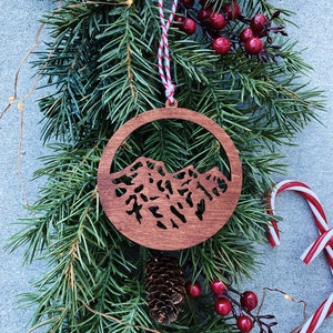 Three Sisters - Oregon - Wooden Ornament, Hiker Gift, Climber Gift, Christmas Ornament, Nature Lover, Mountain Souvenir