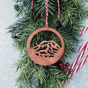 Montana Wood Christmas Ornaments
