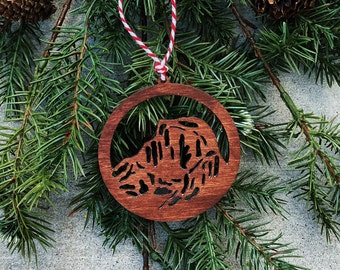 Yosemite National Park - Wooden Ornament, Hiker Gift, Climber Gift, Christmas Ornament, Nature Lover, Mountain Souvenir