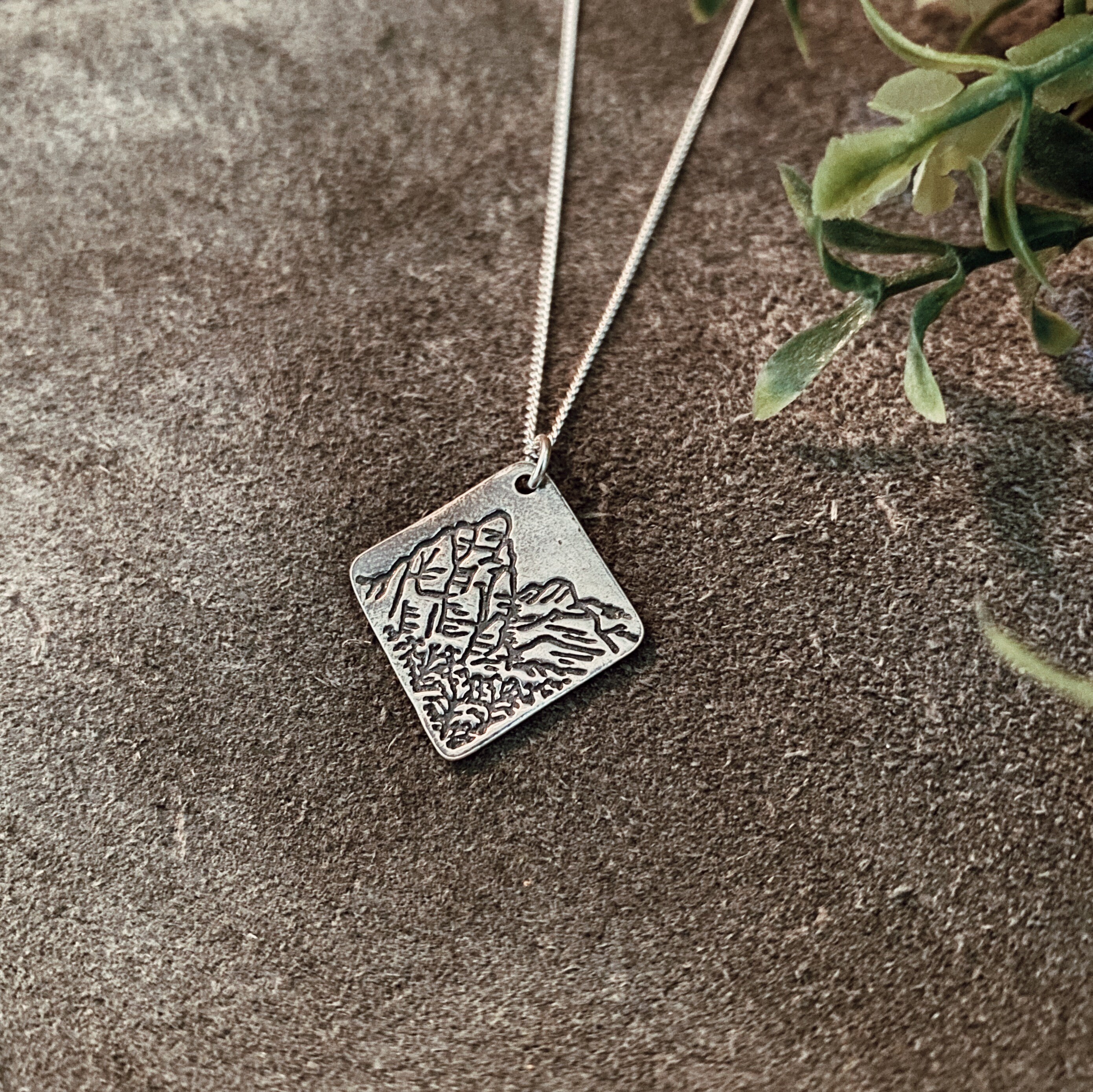 Zion National Park Handmade Sterling Silver Fine Silver Necklace