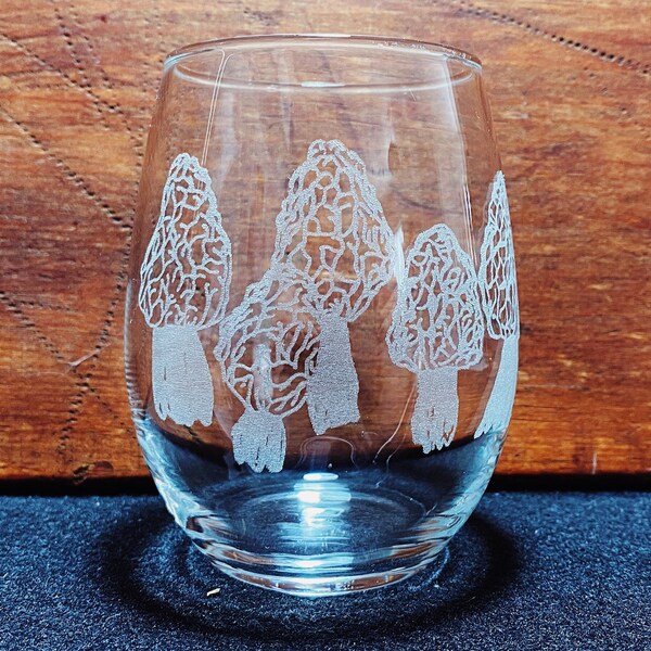 Morel Mushroom Glasses Etsy