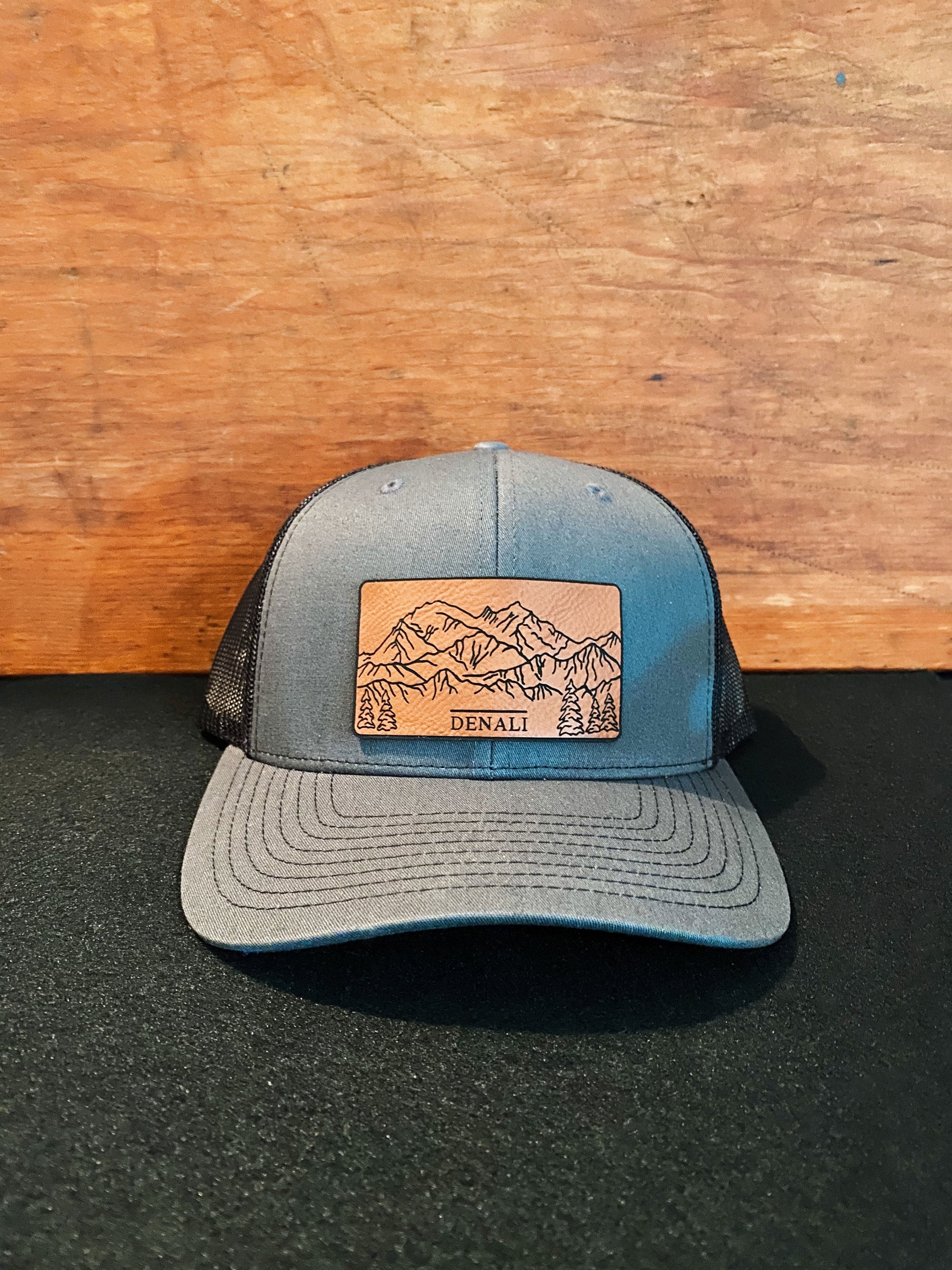 Denali Trucker Hat w/National Park Woven Patch (Navy/White) Denali National Park Hat \u2013 The National Park Store