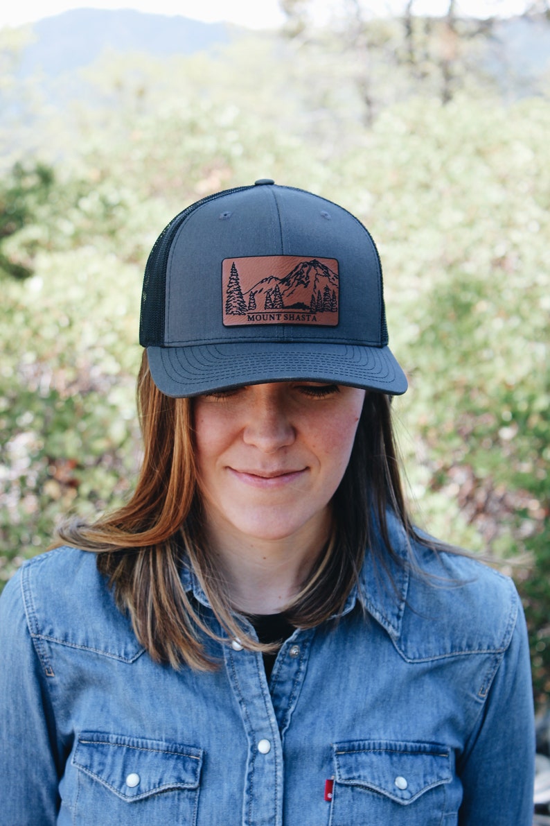 Arches Utah Arches National Park Mountain Leather Patch Richardson Hat Adjustable Snapback image 6