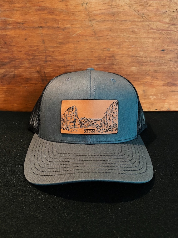 Zion Utah National Park Mountain Leather Patch
