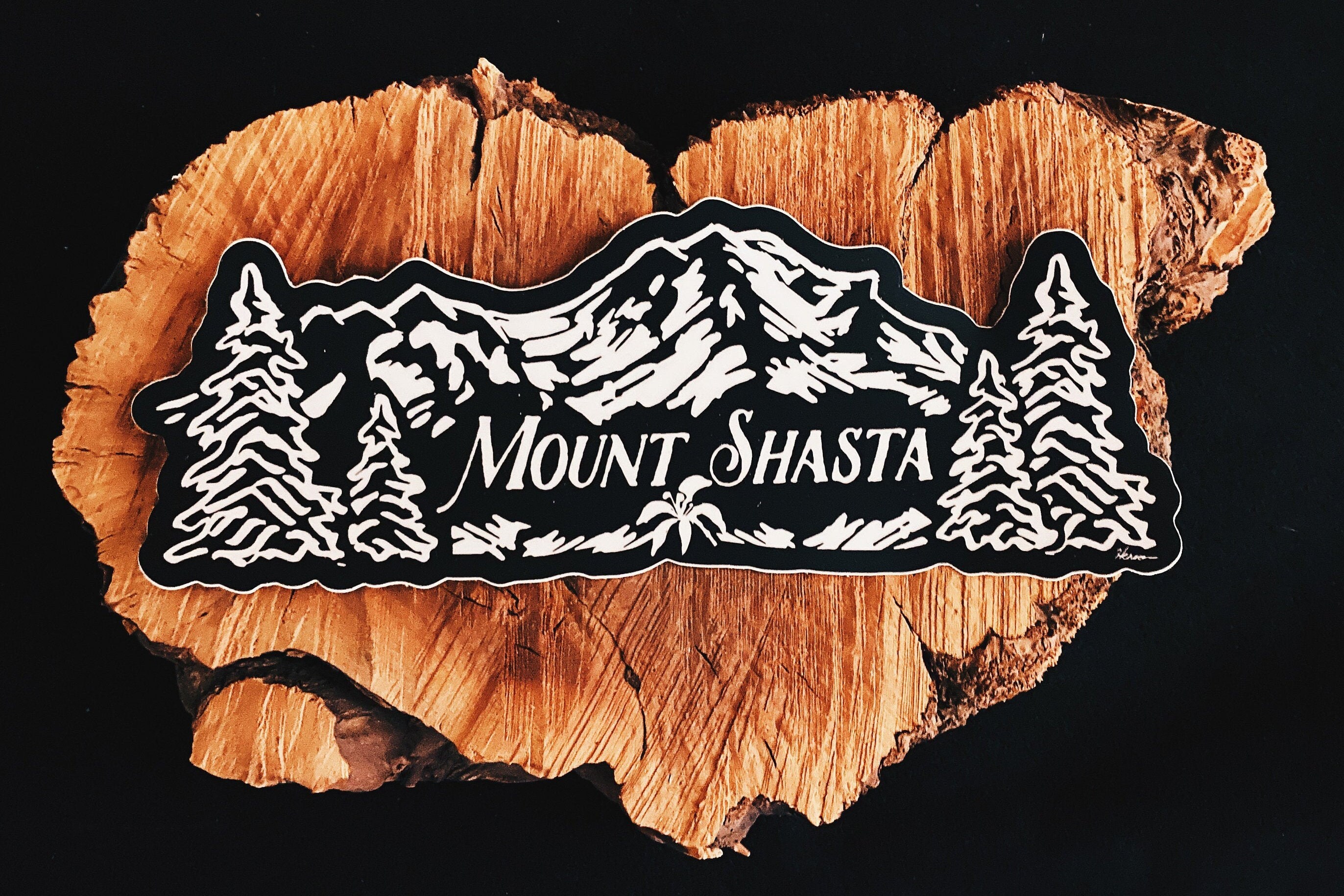 Mt. Shasta Bumper Sticker Mount Shasta Sticker Premium Etsy New Zealand