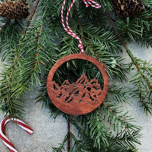 Grand Teton National Park - Wooden Ornament, Hiker Gift, Climber Gift, Christmas Ornament, Nature Lover, Mountain Souvenir