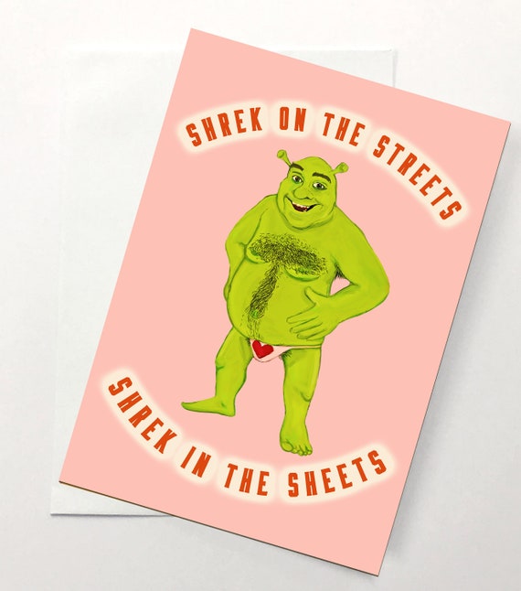 Shrek Birthday Card Anniversary Love Friendship Humor Etsy