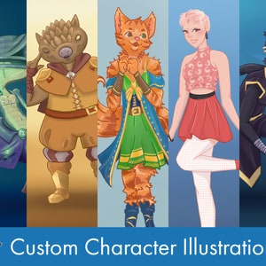 Custom Character Illustration | D&D Character Illustrations
