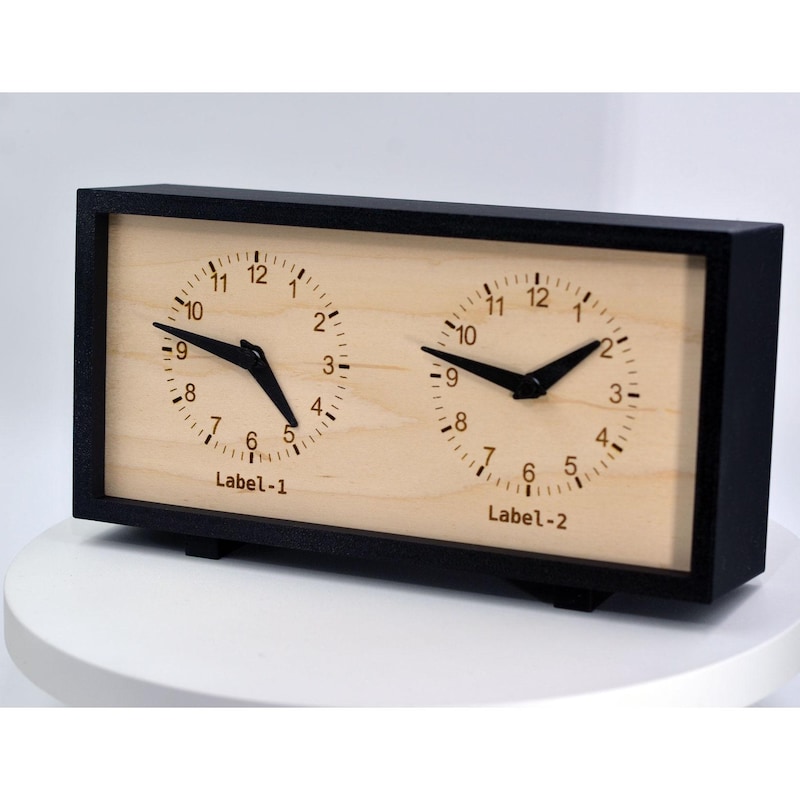Retro Rectangular Clock - Etsy
