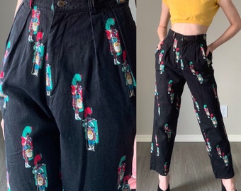 80s retro pants