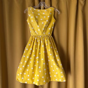 Yellow Polka Dot Dress - Etsy Yellow Polka Dot Dress - Etsy