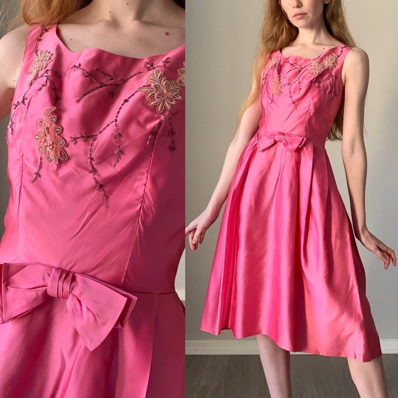 mid length satin skirts 60s