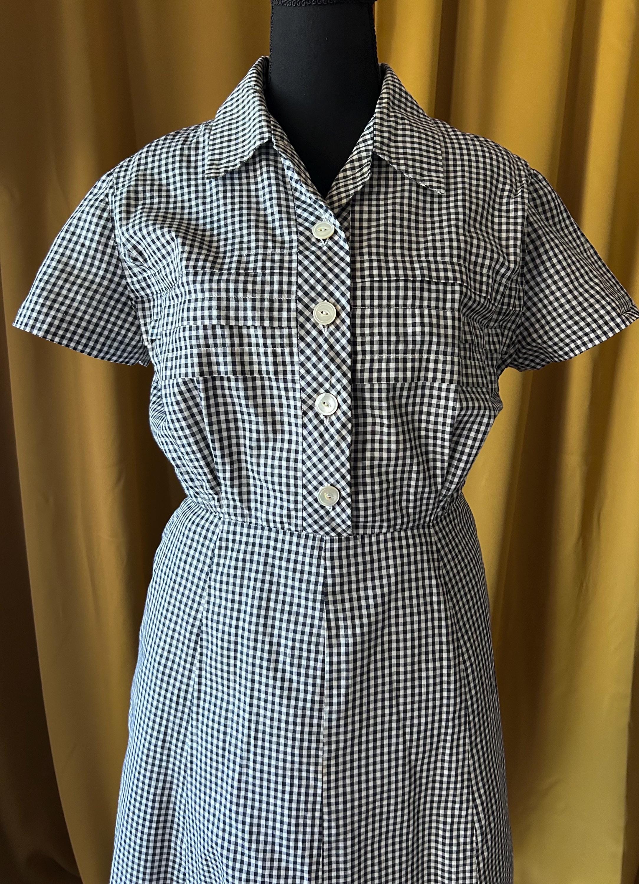 Vintage Gingham Dress - Etsy