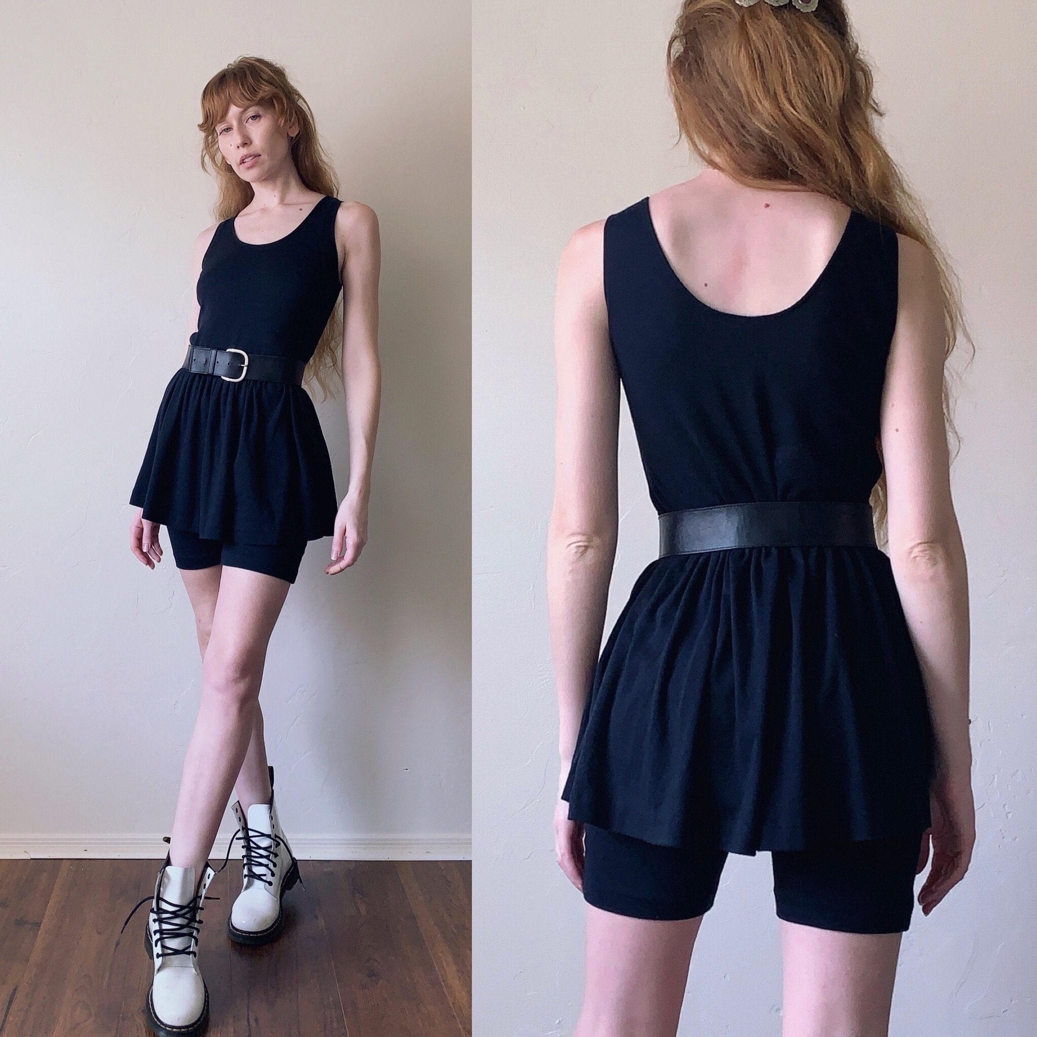 Black biker short romper hot sale