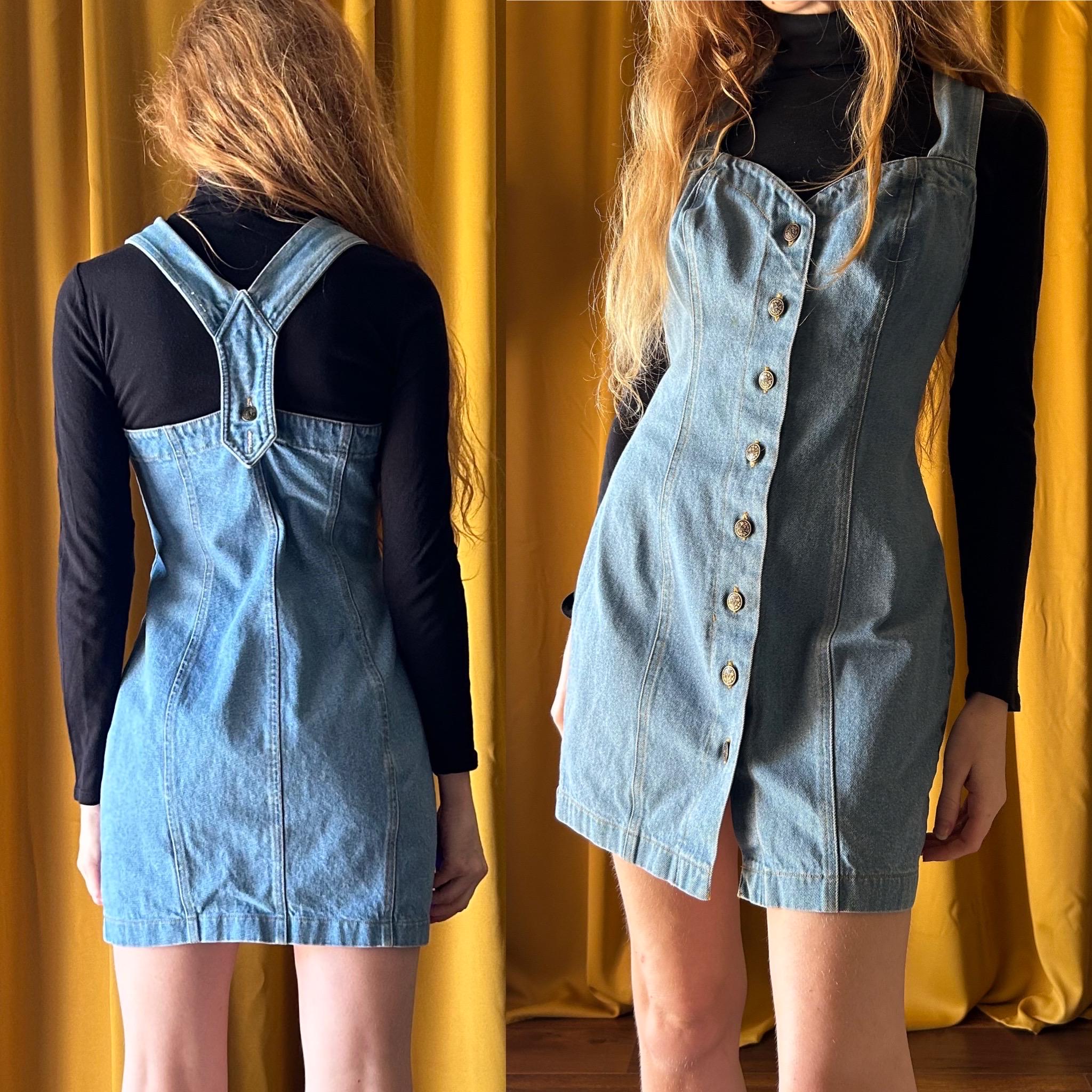 90s denim dress outfit online