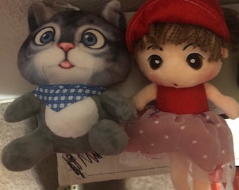 Set of plush toys