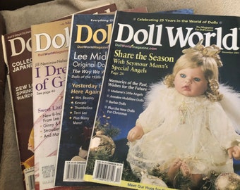 Vintage Doll World Magazines