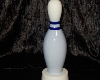 Vintage Bing & Grondahl BOWLING PIN B G Copenhagen Porcelain Denmark 6132 Blue ~Free Shipping