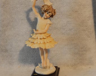 1986 Fairy Girl CAPODIMONTE Florence ARMANI Magic Memories Sculpture Italy Signed~ Free Shipping!