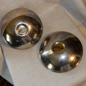 Pair 2 Vintage PIERCE Hubcap Wheel Cover Dog Dish Poverty Axle Cap Arrow  ~Free Shipping