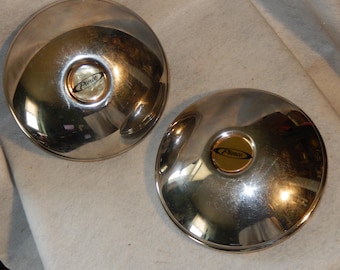 Pair 2 Vintage PIERCE Hubcap Wheel Cover Dog Dish Poverty Axle Cap Arrow  ~Free Shipping