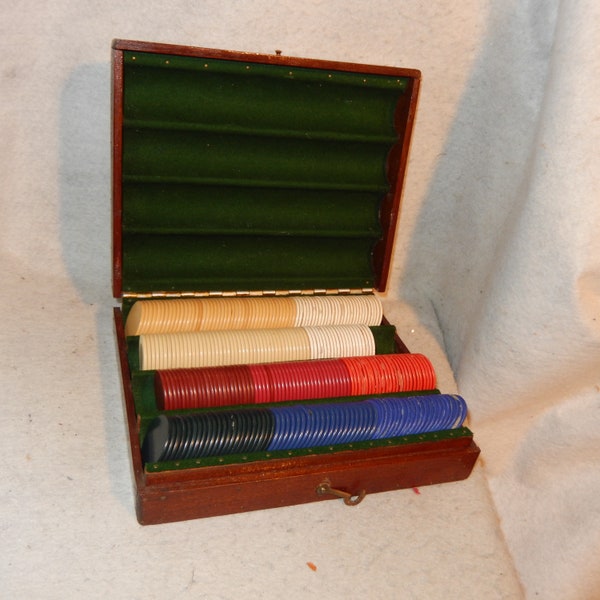 Antique Poker Chip Etsy