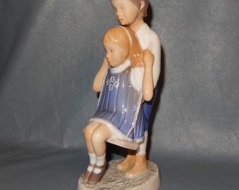 1986 Bing Grondahl Denmark LIMITED Edition Childrens Day FOYFUL FLIGHT Porcelain  ~Free Shipping