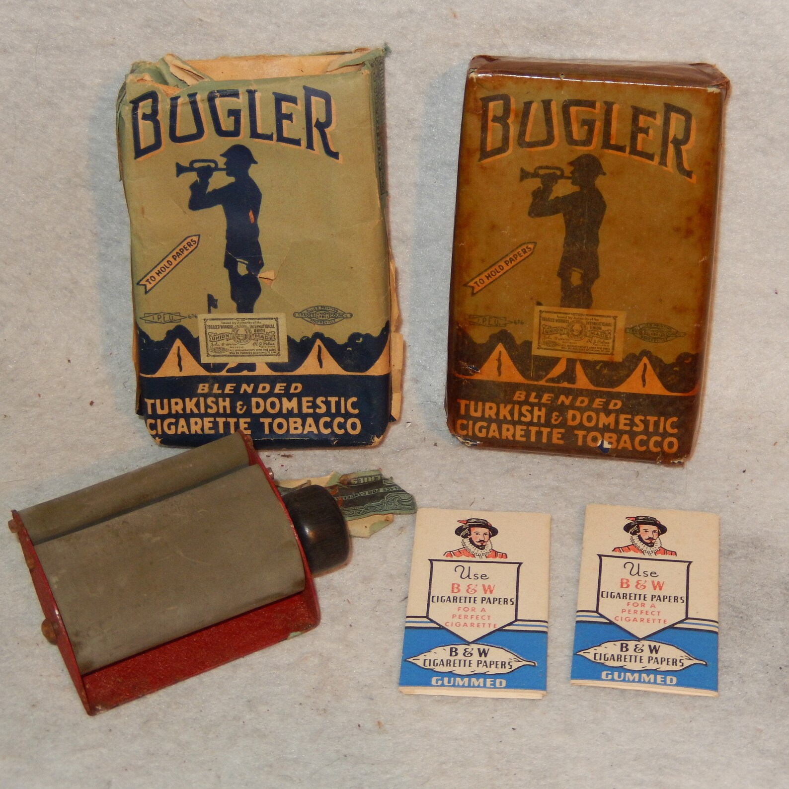 Box Lot BUGLER Cigarette Tobacco Rolling Papers Rolling Etsy