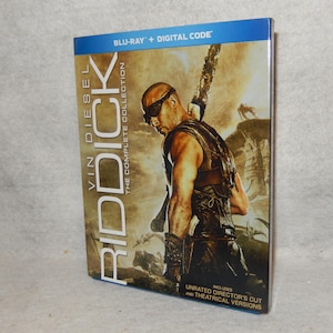 Vin Diesel RIDDICK Complete Collection BLU RAY Unrated Directors Cut Version Set~ Free Shipping