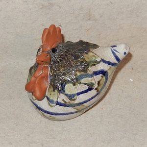 Topferei Brandl MELK AUSTRIA Redware Art Pottery HEN Chicken Sculpture Figure ~ Free Shipping!