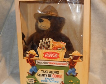 1997 COCA~COLA Collectors Club SMOKEY The Bear Plush Official Limited Edition ~ Free Shipping