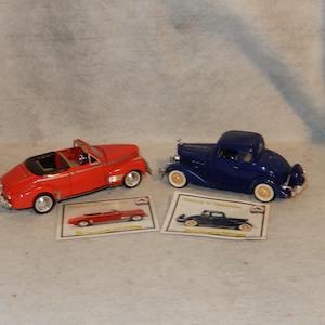 2 gegoten CHEVY Chevrolet 1941 Cabrio 1933 Coupe National Motor Museum nieuwstaat ~ Gratis verzending!