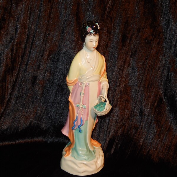 Figurine Geisha En Céramique, Bon état, #1