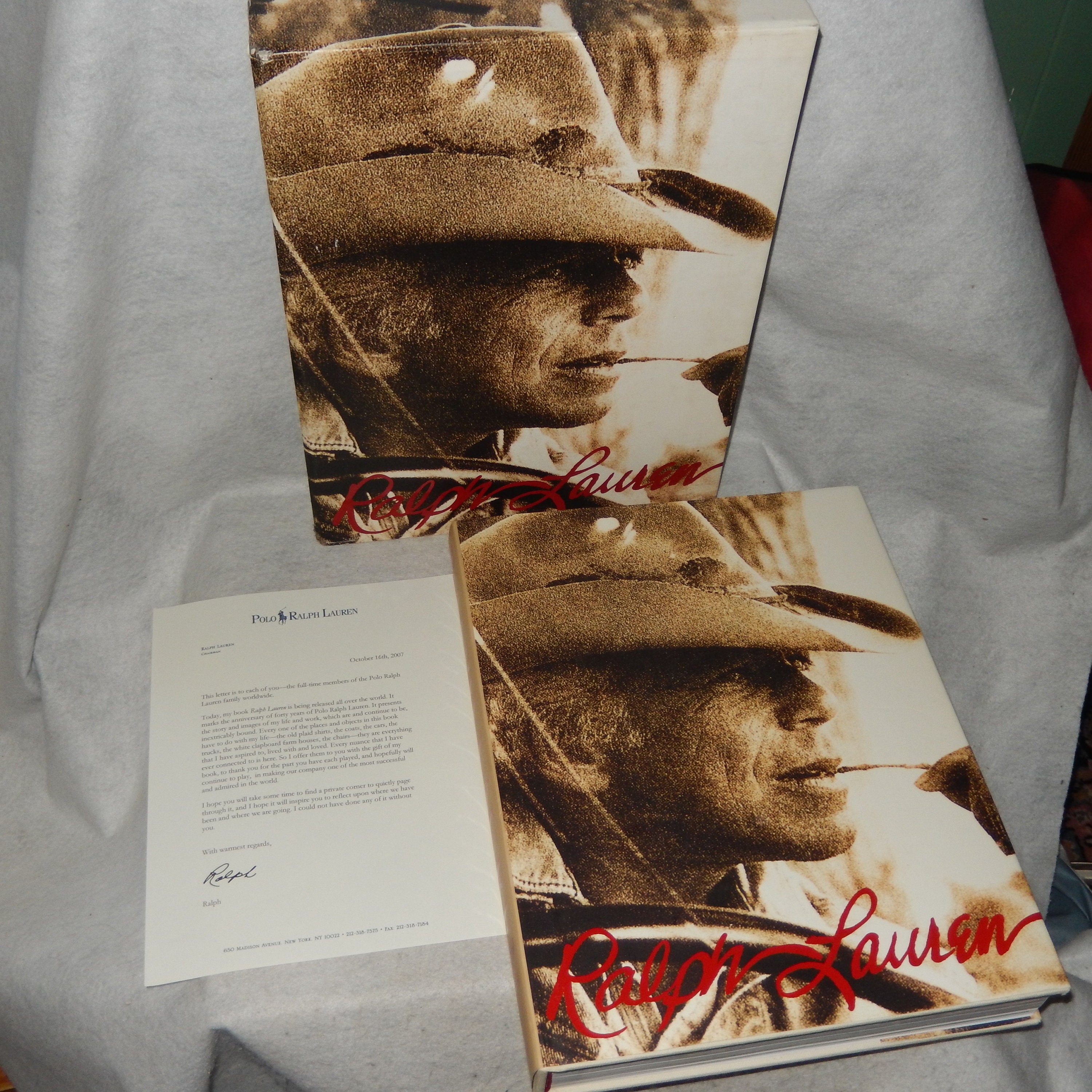 Ralph Lauren 1st Edition W/ Employee Letter Polo 40th Anniversary