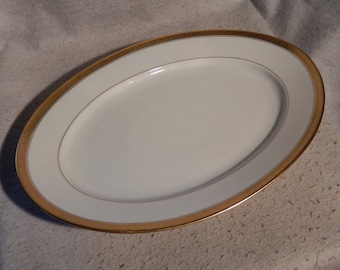 HUTSCHENREUTHER Gold Encrusted FRUITS Large 16" Platter HUT307 Favorit Rare  ~ Free Shipping