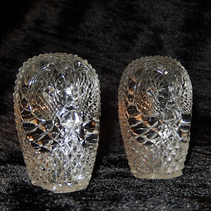 Paar 2 LEICHLINGEN Art Glas Eule Vogel Modern Tier Mid Century Figuren ~ Kostenloser Versand