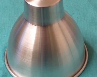 6.5" Hand Spun Aluminium Lampshade