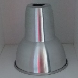 Hand Spun Aluminium Lampshade 5" in the style of Anglepoise