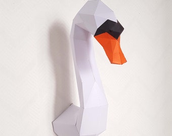 Origami Swan Trophy - DIY paper kit